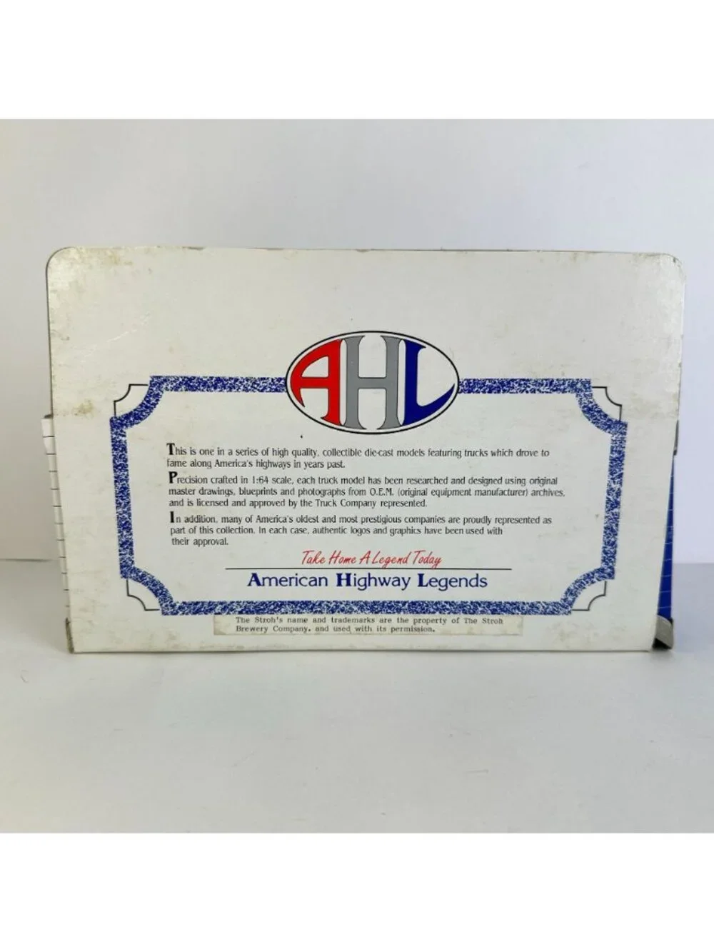 American Highway Legends Strohs Die-Cast Truck 1:64 Scale Collectible Model